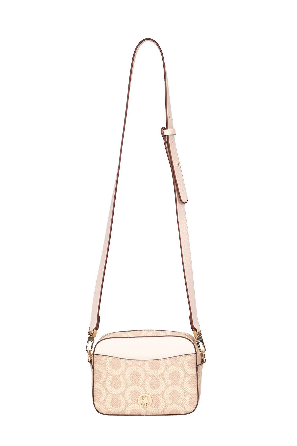 U.S. Polo Assn. Çapraz Askılı Kadın Çanta Bej Us24198