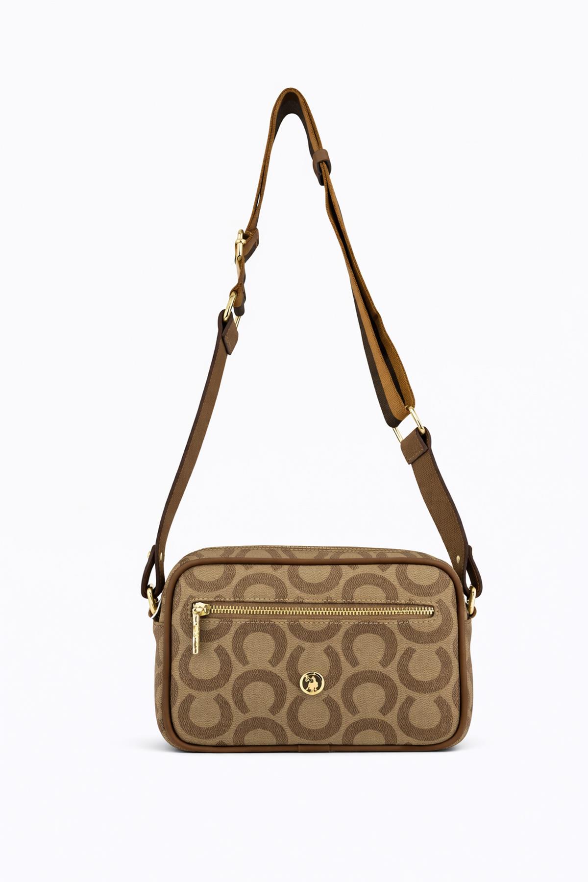 U.S. Polo Assn. Çapraz Askılı Kadın Çanta Koyu Bej Us24211