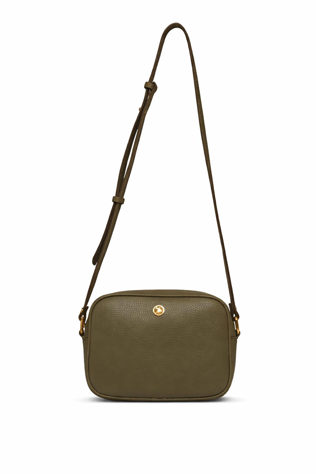 U.S. Polo Assn. Çapraz Askılı Kadın Çanta Haki Us25195