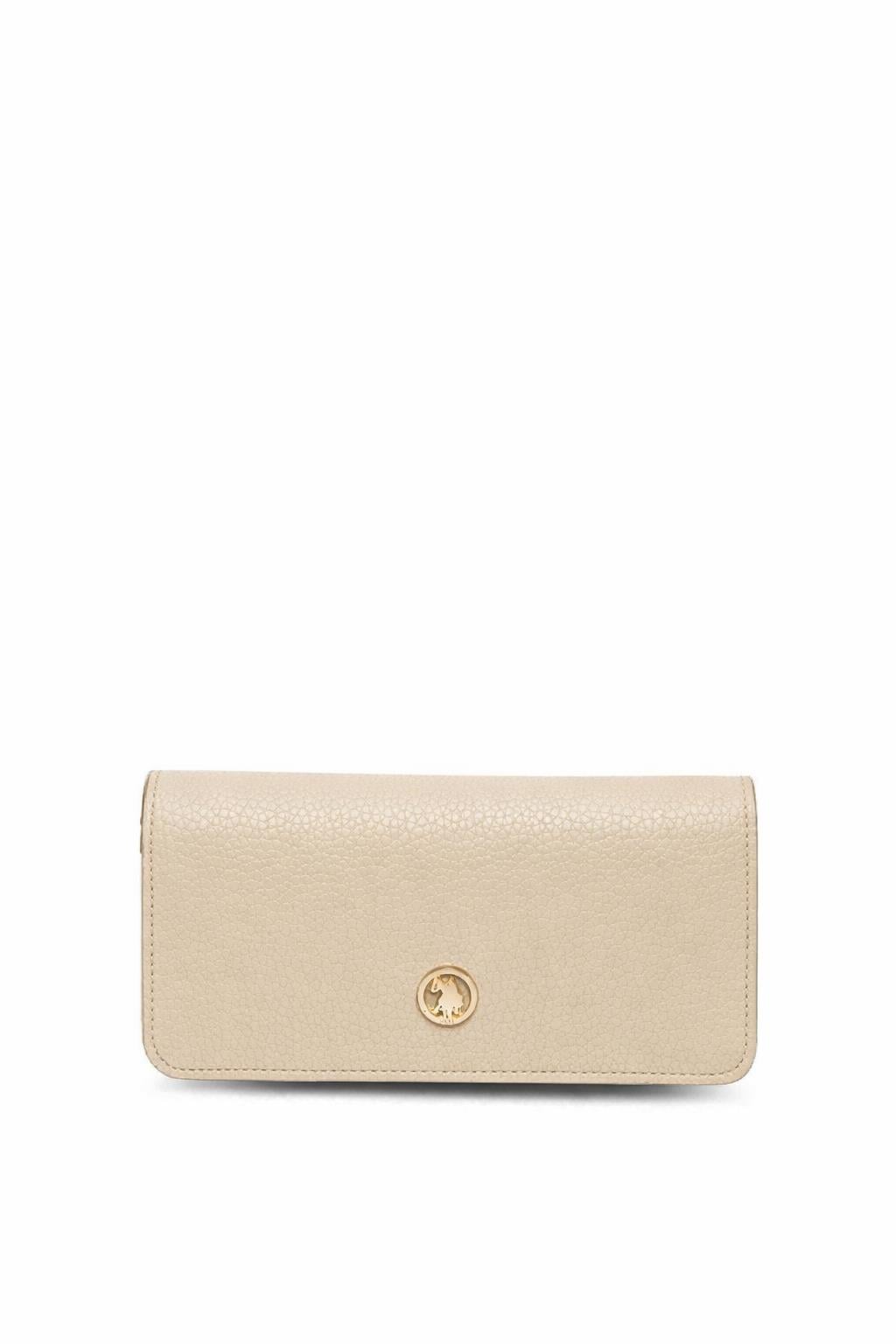 U.S. Polo Assn. Kadın Cüzdanı Bej Usc25371