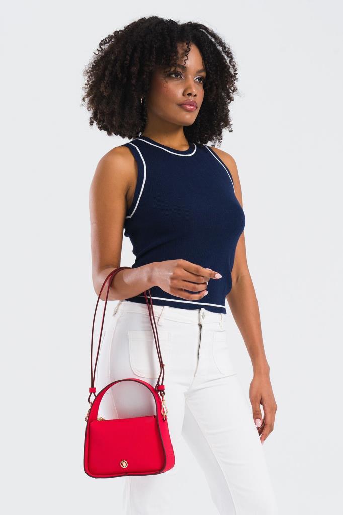 U.S. Polo Assn. Çapraz Askılı Kadın Çanta Kırmızı Us25259