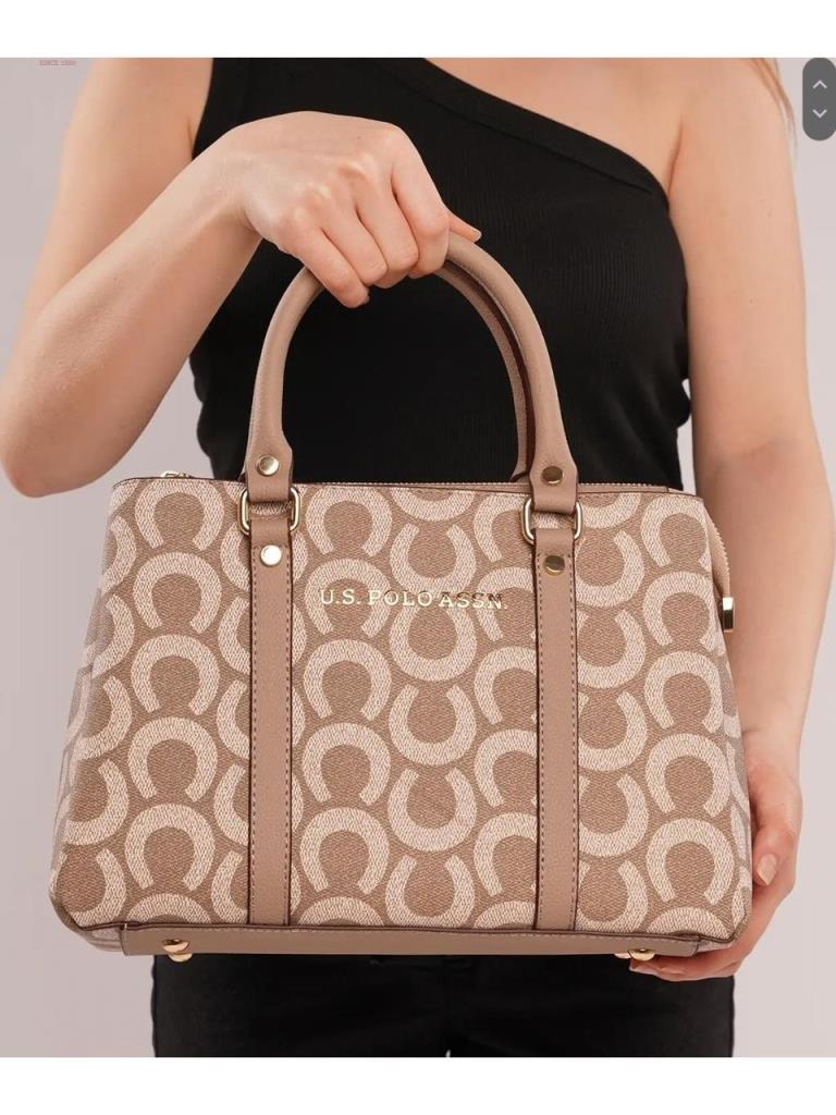 U.S. Polo Assn. Çapraz Askılı Kadın Çanta Bej Us24205