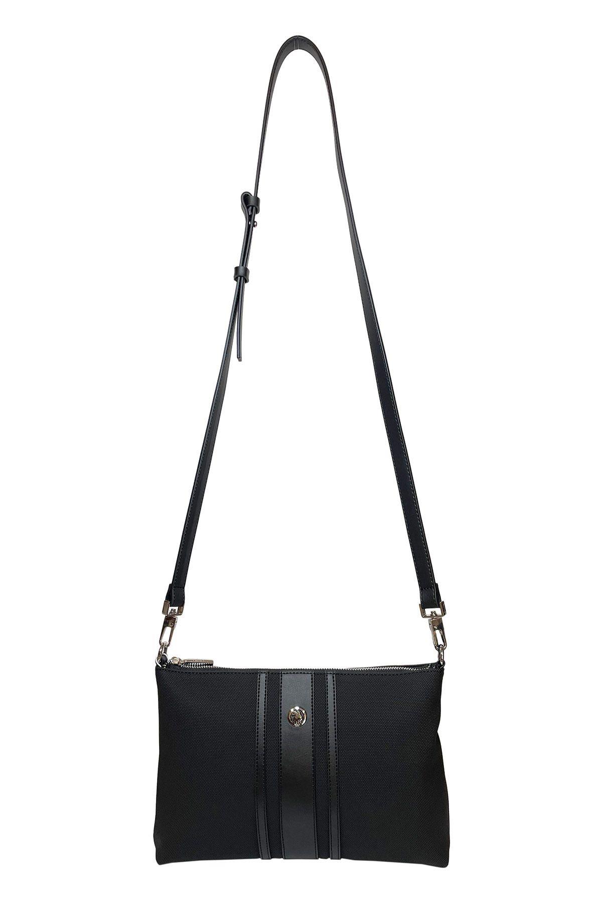 U.S. Polo Assn. Çapraz Askılı Kadın Çanta Siyah Us24270