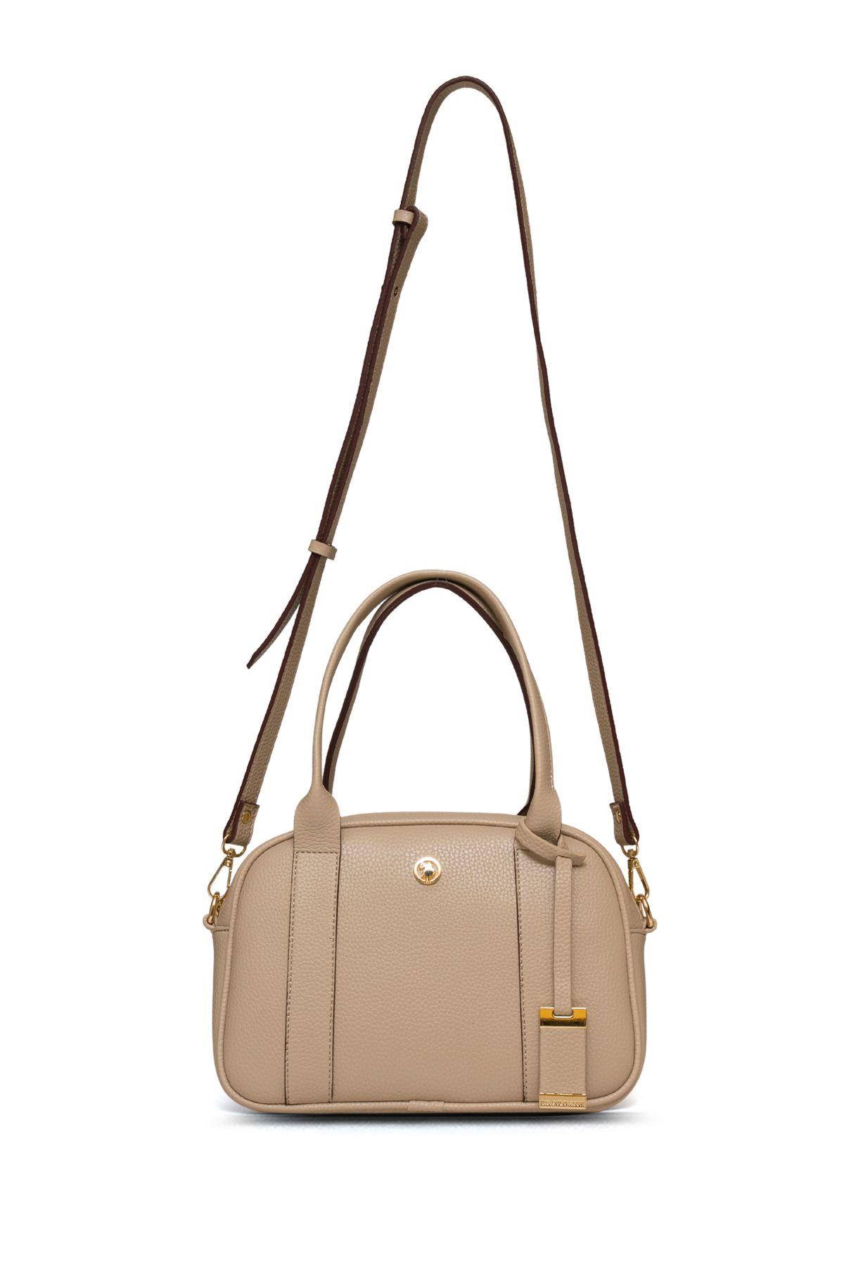 U.S. Polo Assn. Çapraz Askılı Kadın Çanta Bej Us25191