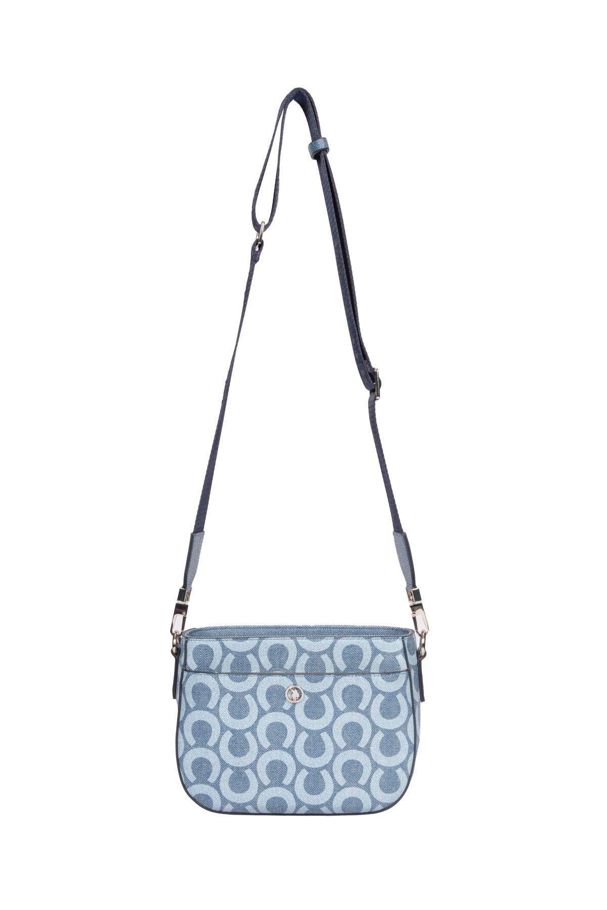 U.S. Polo Assn. Çapraz Askılı Kadın Çanta Denim Us23181