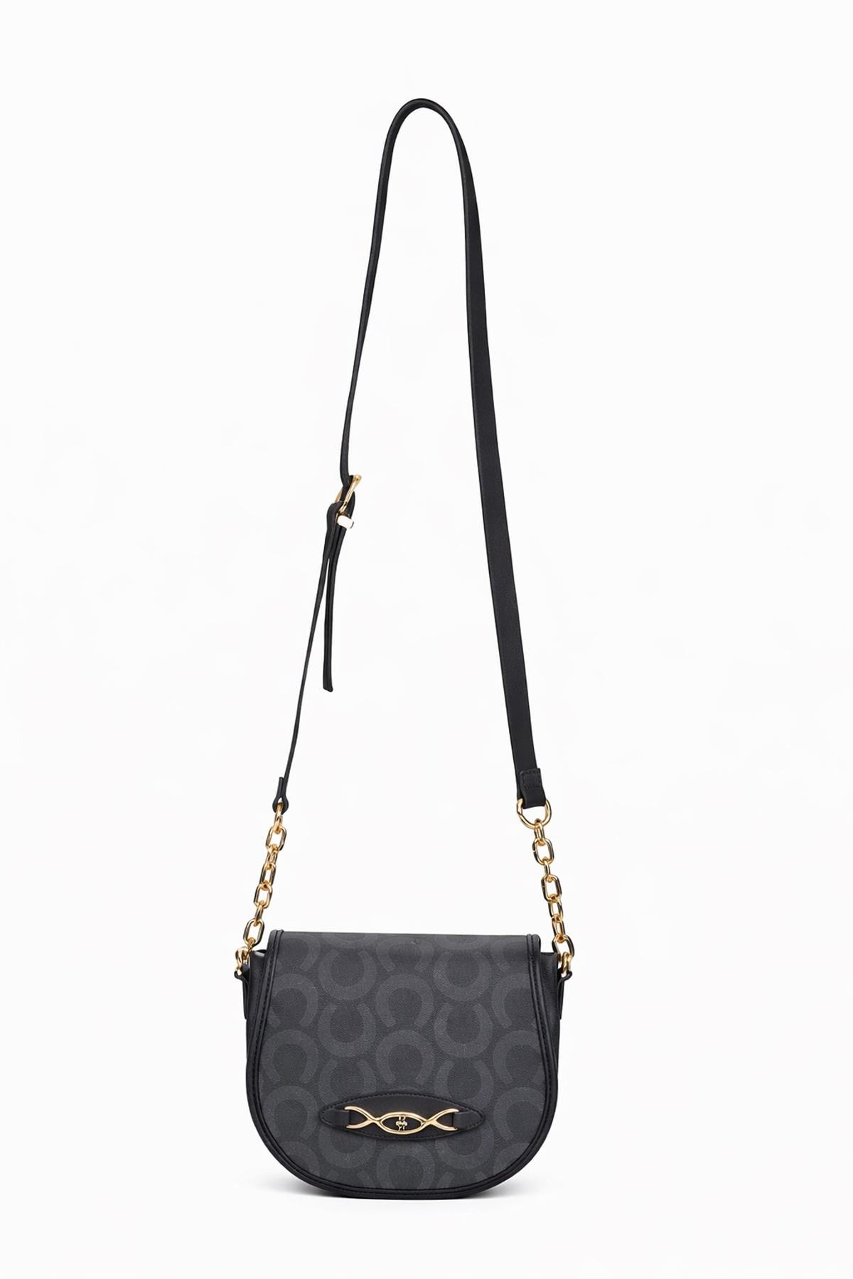 U.S. Polo Assn. Çapraz Askılı Kadın Çanta Siyah Us24192