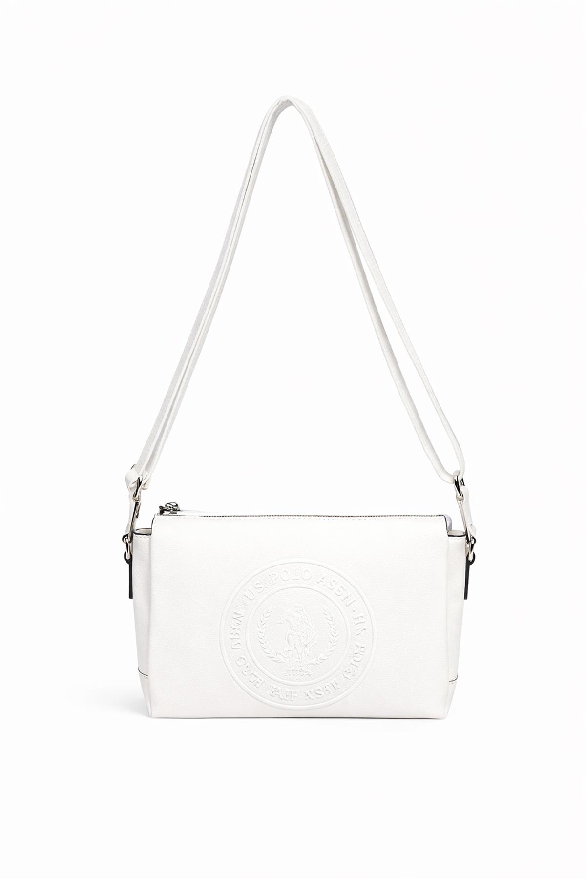 U.S. Polo Assn. Çapraz Askılı Kadın Çanta Beyaz Us24309