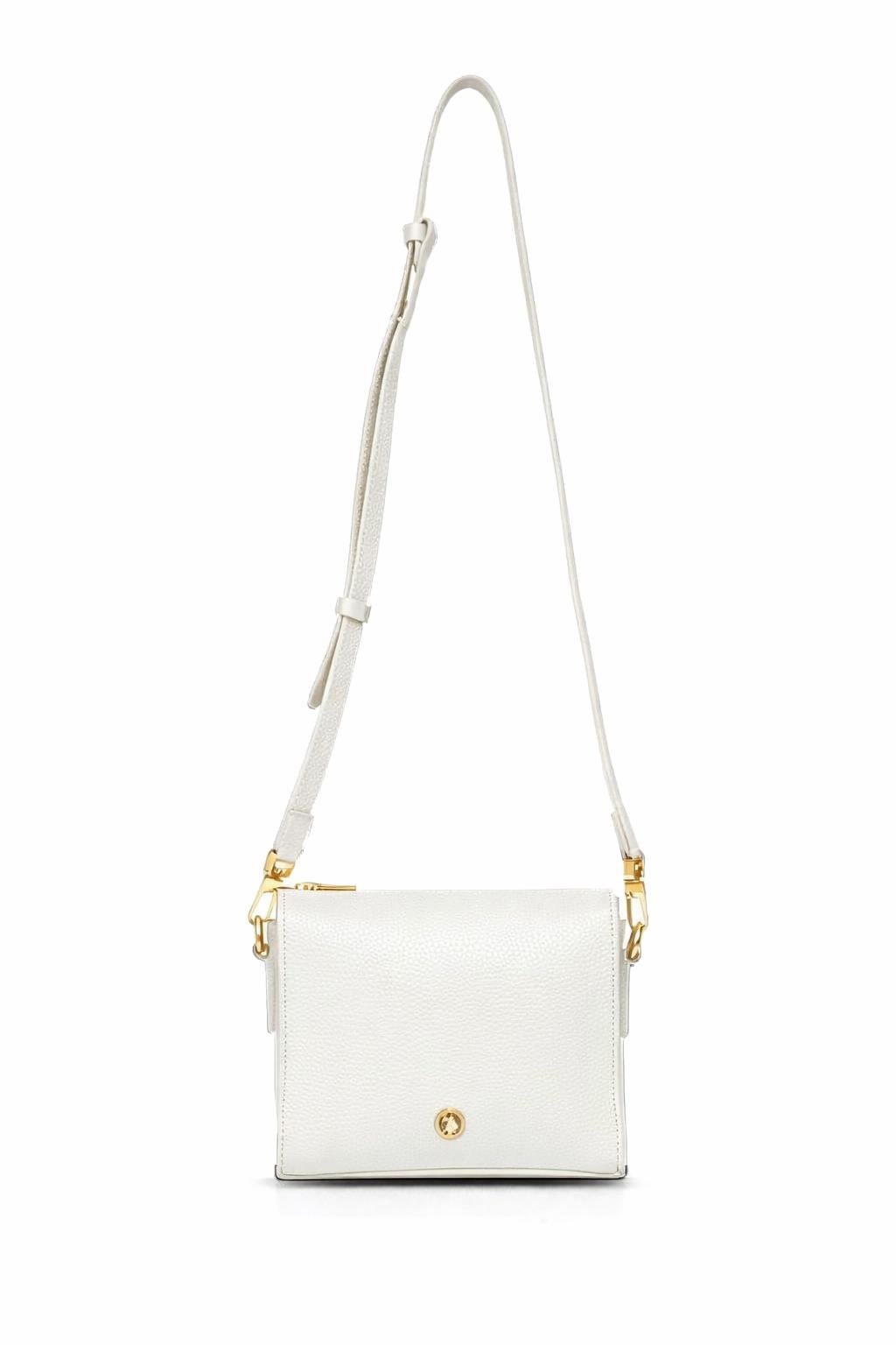 U.S. Polo Assn. Çapraz Askılı Kadın Çanta Beyaz Us25204