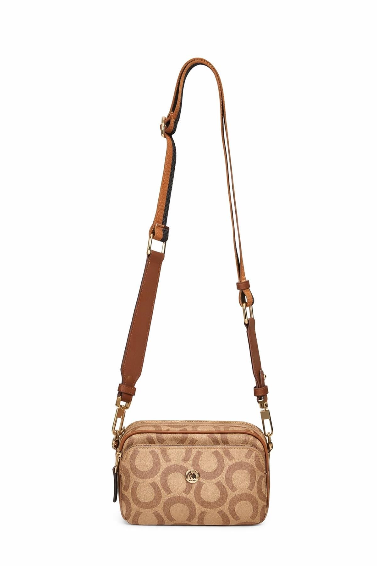 U.S. Polo Assn. Kadın Çapraz Askılı Çanta K.Bej Us24212