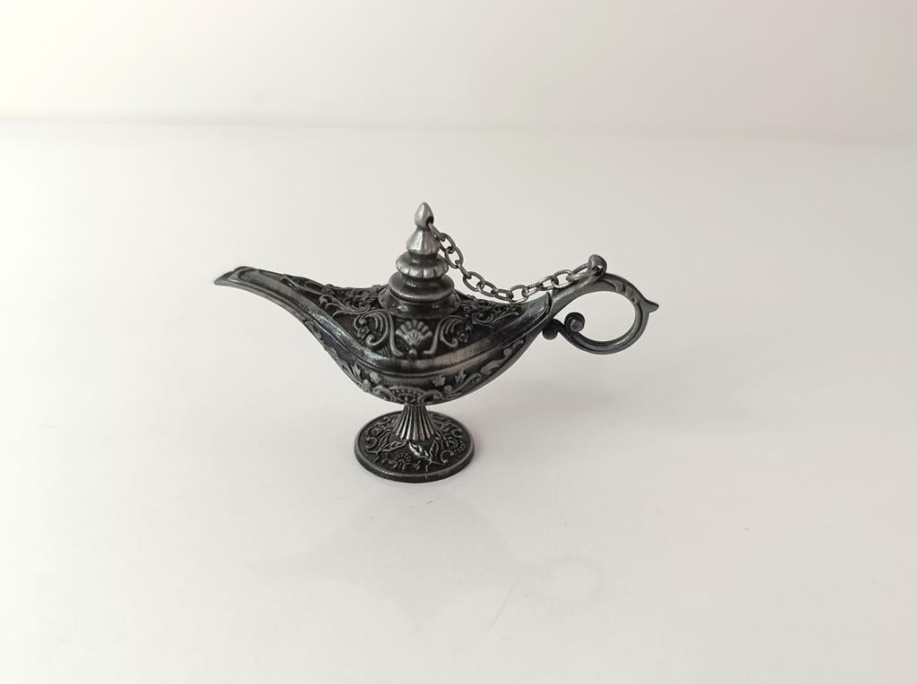 Alaaddin Sihirli Lamba Genie Lamp İbrik Biblo Dekorasyon Mini Boy