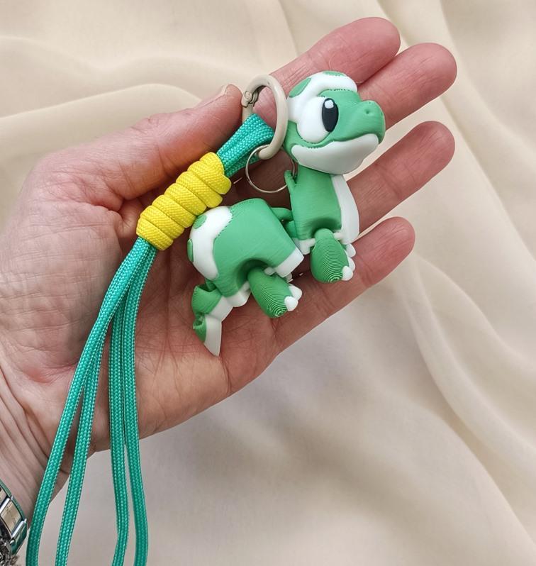 Anahtarlık Çanta Süsü 3D Dinozor Oynar Eklem Oyuncak Yılbaşı Hediye 