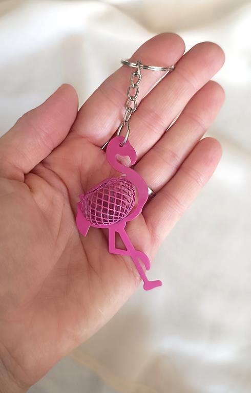 Anahtarlık Flamingo Kuş Araba Çanta Cüzdan Süsü Aksesuar   