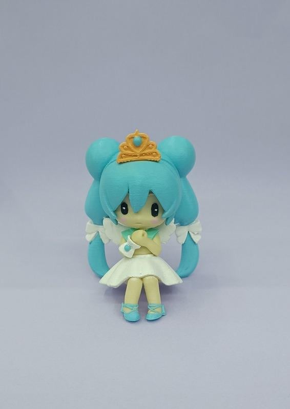 Anime Hatsune Miku Prenses Karakter Figür Oyuncak Biblo 