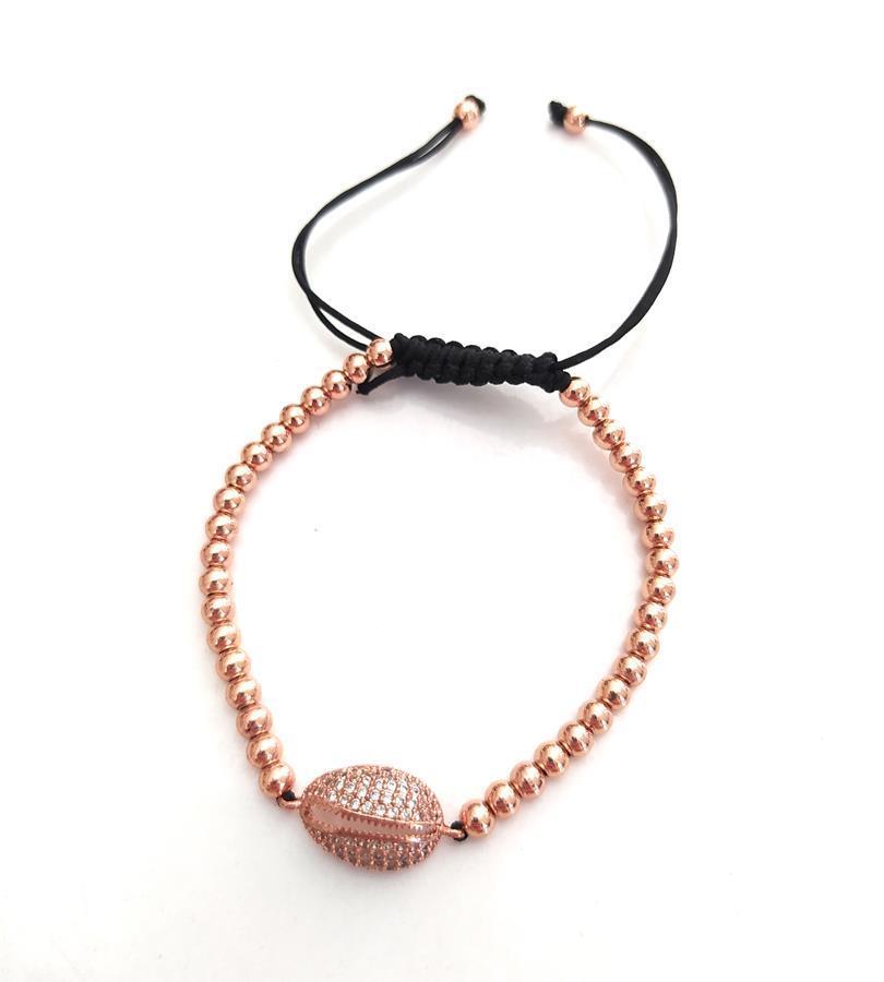 Asansörlü Swarovski Taşlı Bileklik Ayarlanabilir Kadın Rose Gold9562