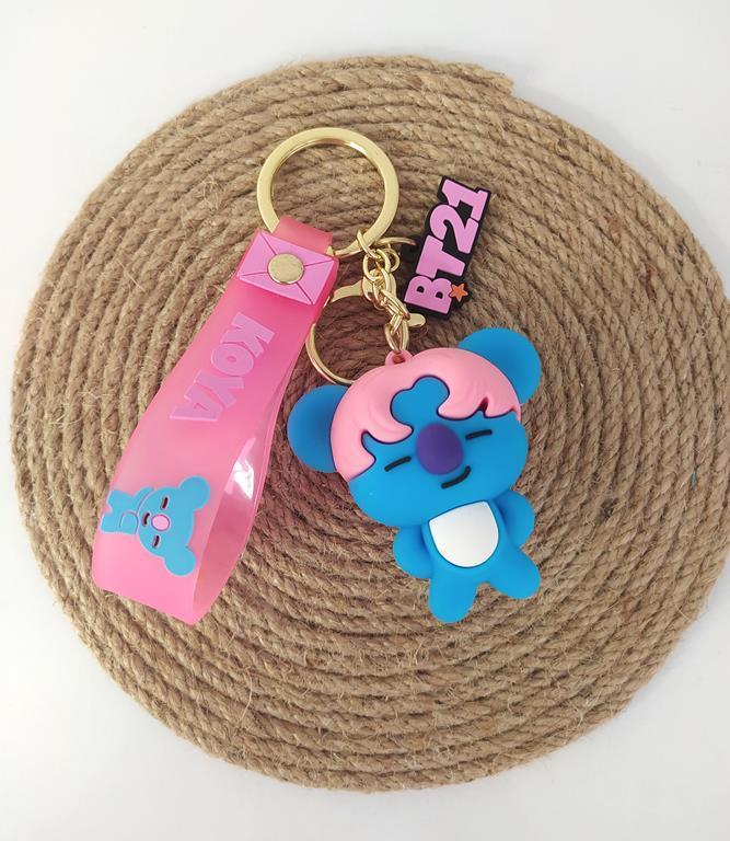 BTS Koya 3 Boyutlu Silikon Anahtarlık Çanta Süsü Oyuncak Aksesuar 