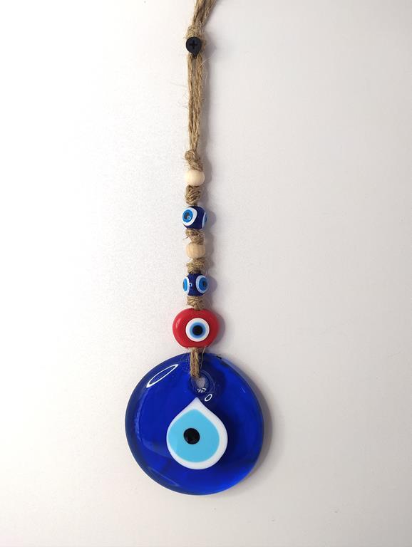 Cam Nazar Kötü Göz Kovucu Hand Made Ağaç Duvar Dekorasyonu Hasır Nazarlık Duvar Ağaç Ev Süsü