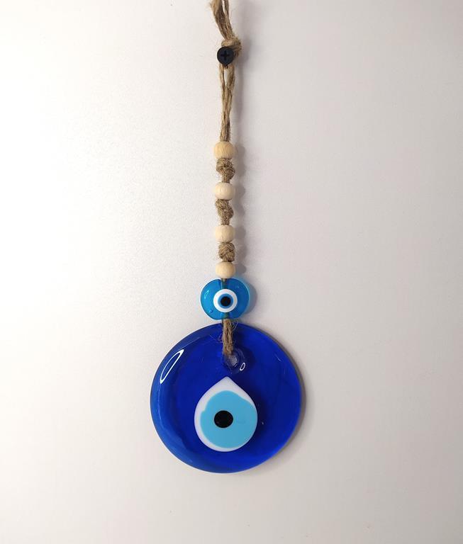Cam Nazar Kötü Göz Kovucu Hand Made Ağaç Duvar Dekorasyonu Hasır Nazarlık Duvar Ağaç Ev Süsü