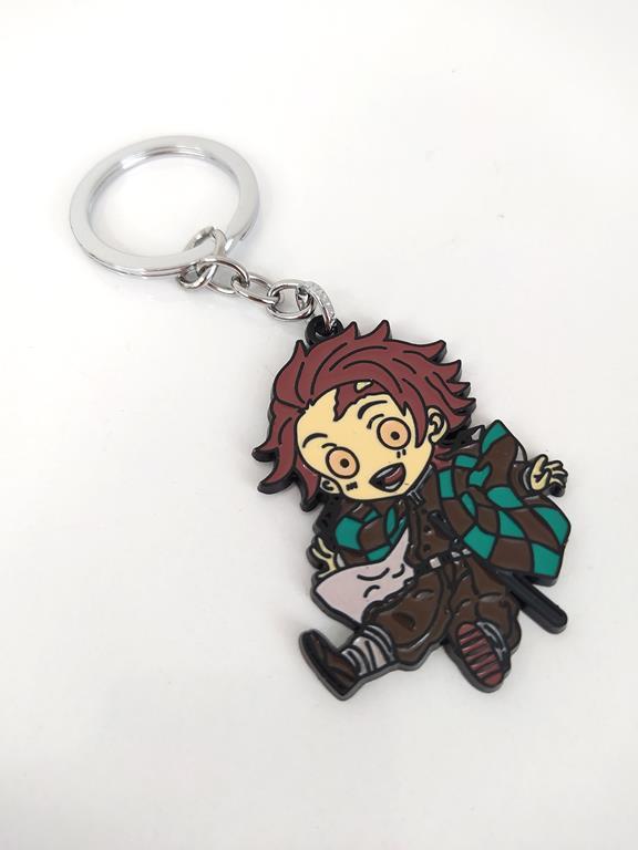 Demon Slayer Tanjiro Kamado Metal Figür Anahtarlık