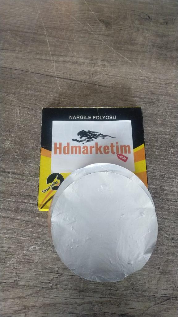 Folyo Hazır Kesilmiş Nargile Folyosu (deliksiz Yuvarlak) 1 Paket 8 Adet 