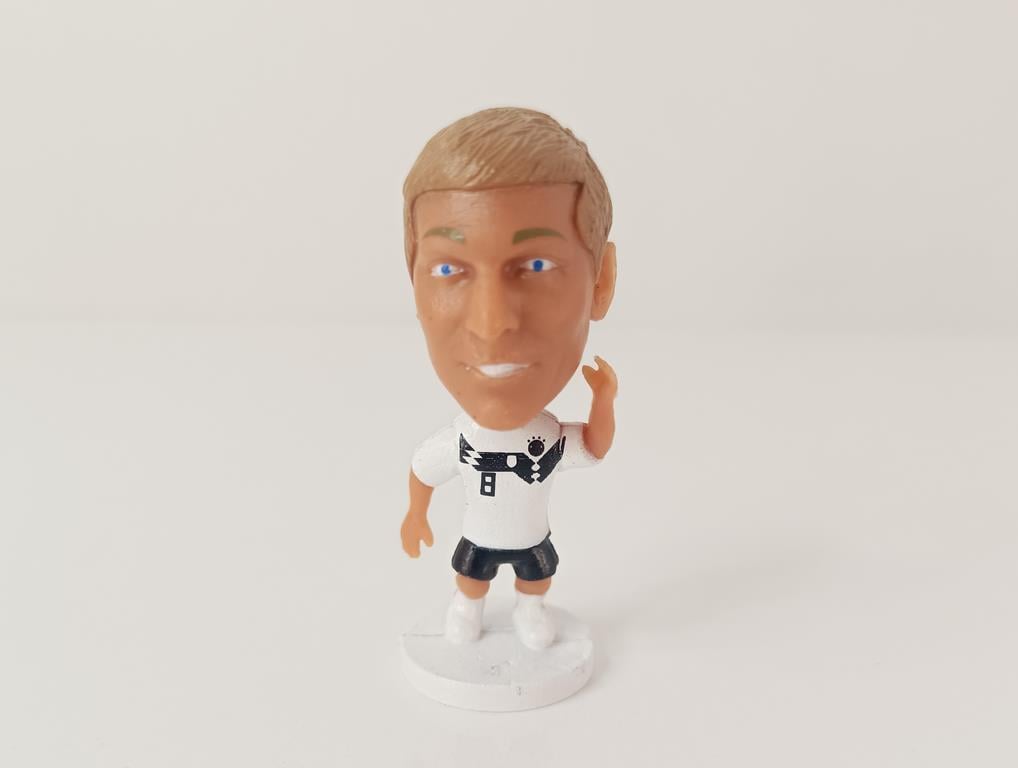 Futbolcu 3D Figür Futbol Yıldızı Biblo 6.5 cm Nostalji Ev Ofis Dekor Oyuncak   