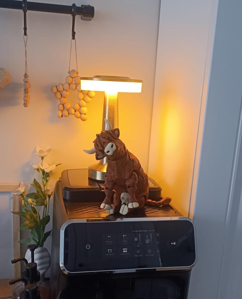 İnek 3D Oynar Eklem Hareketli Büyük Boy Maskot İnek Figür Oyuncak Biblo Yılbaşı Doğum Günü Hediye