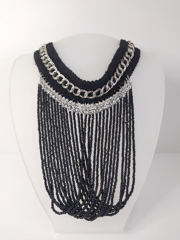 Kolye Gerdanlık Kadın Choker Bohem Kolyeler El Yapımı Uzun Püskül Boncuklar Bayan Kolye Takı Tasma  
