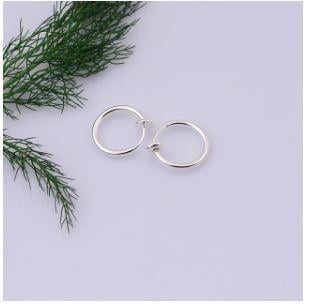 Küpe Kulak Dudak Burun Çelik Piercing Gri Kadın Erkek İthal 316 L Paslanmaz 