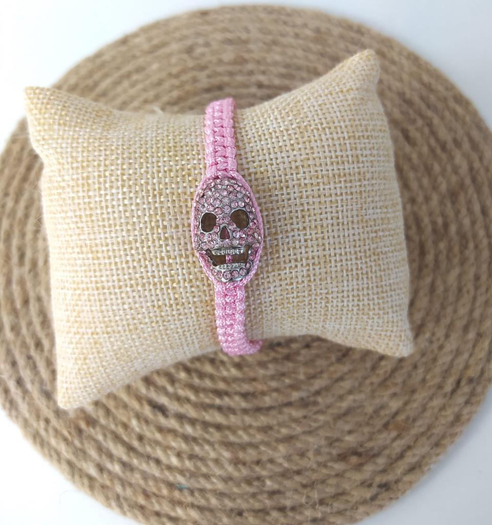 Kuru Kafa Pembe Bileklik Uğur Şanş Makrome İp Bilekliği Ayarlanabilir Bilezik Kadın Kız Takı