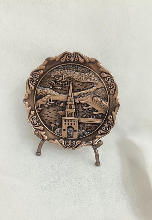Magnet Mıknatıslı Standlı Ayaklı Metal Tabak Ofis Ev Masa Üstü Dekor     