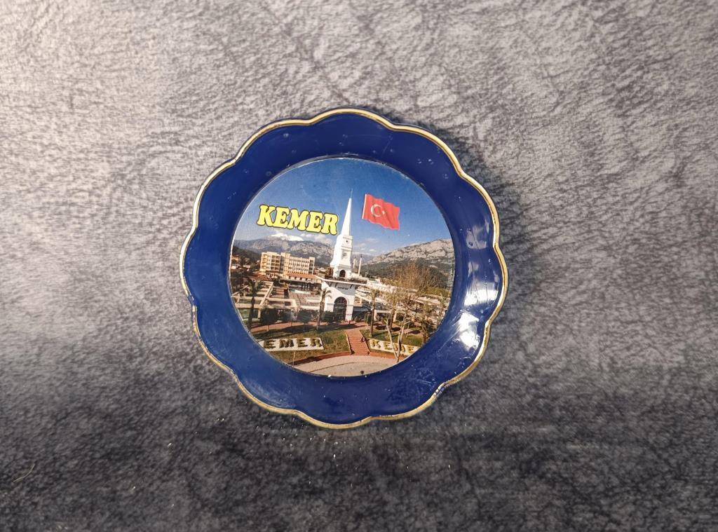 Magnet Tabak Nazar Turistik Türk Bayrak Buzdolabı Süsü Manyetik Mıknatıslı Hediyelik Eşya