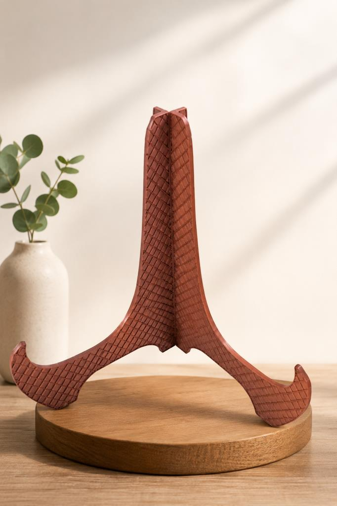 Tabak Ayağı Dekoratif Tabak Standı 18x18 cm 3,8 cm Kalınlık Dayanıklı Sunum Standı 