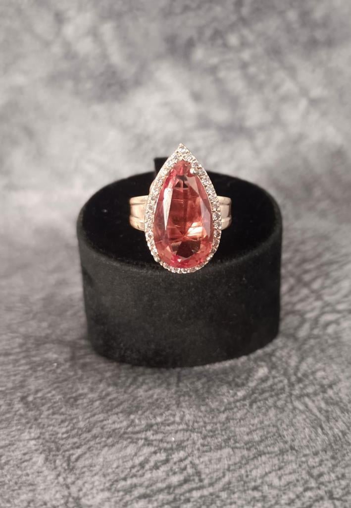 Yüzük Sultanit Bukalemun Nişan Düğün Hediye Kadın Ayarlanabilir Rose Gold Takı Aksesuar 