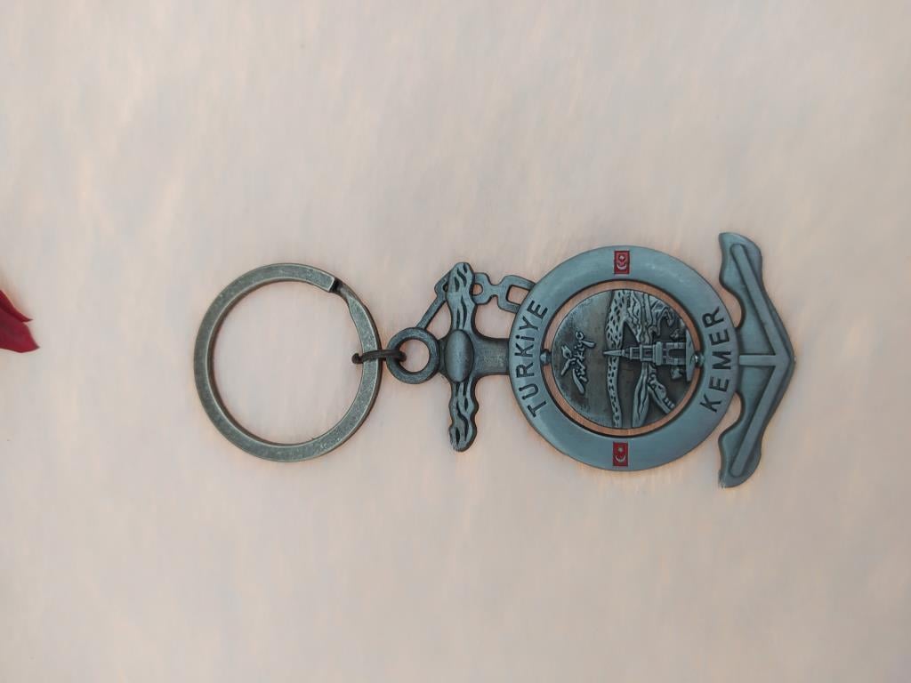 Anahtarlık Metal Kararmaz Türkiye Kemer Yazılı Metal Anahtarlık