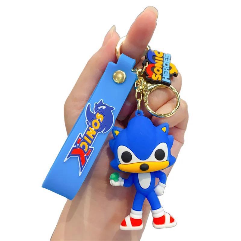 Anahtarlık Silikon Kirpi Sonic Çizgi Film Karakter Figür Oyuncak 
