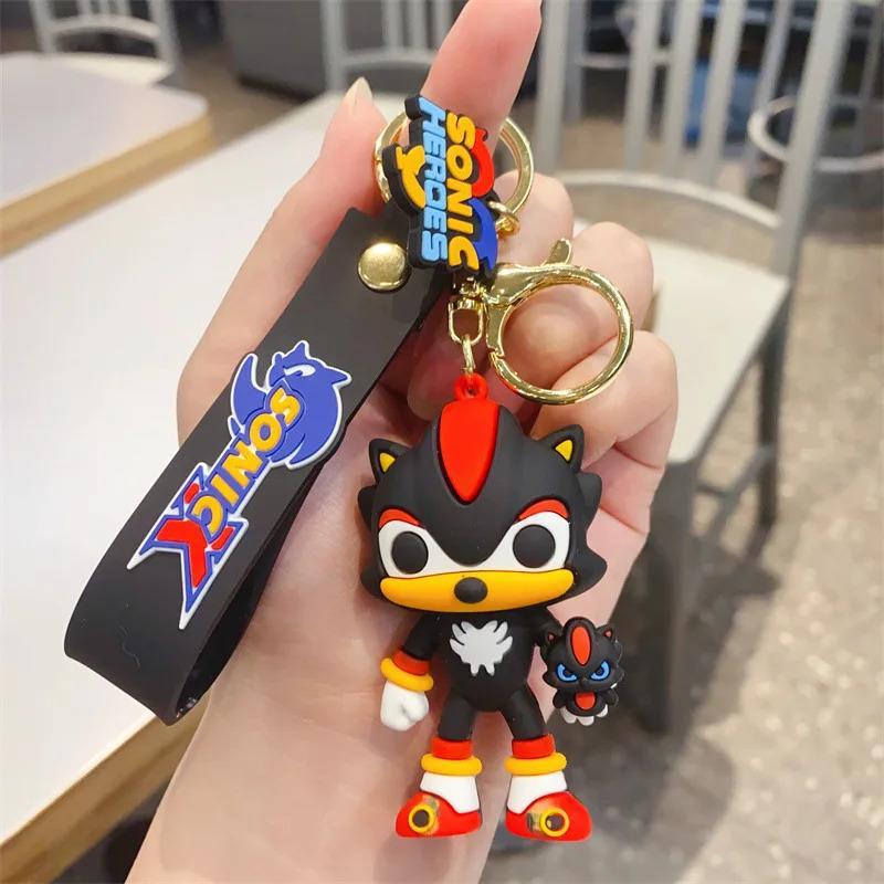 Anahtarlık Silikon Sonic Kirpi Shadow Çizgi Film Karakter Figür Oyuncak 