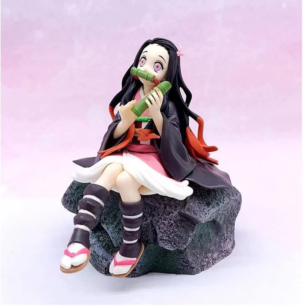 Anime Demon Slayer Nezuko Kamado 14 cm Oturan Karakter Figür Oyuncak Biblo 