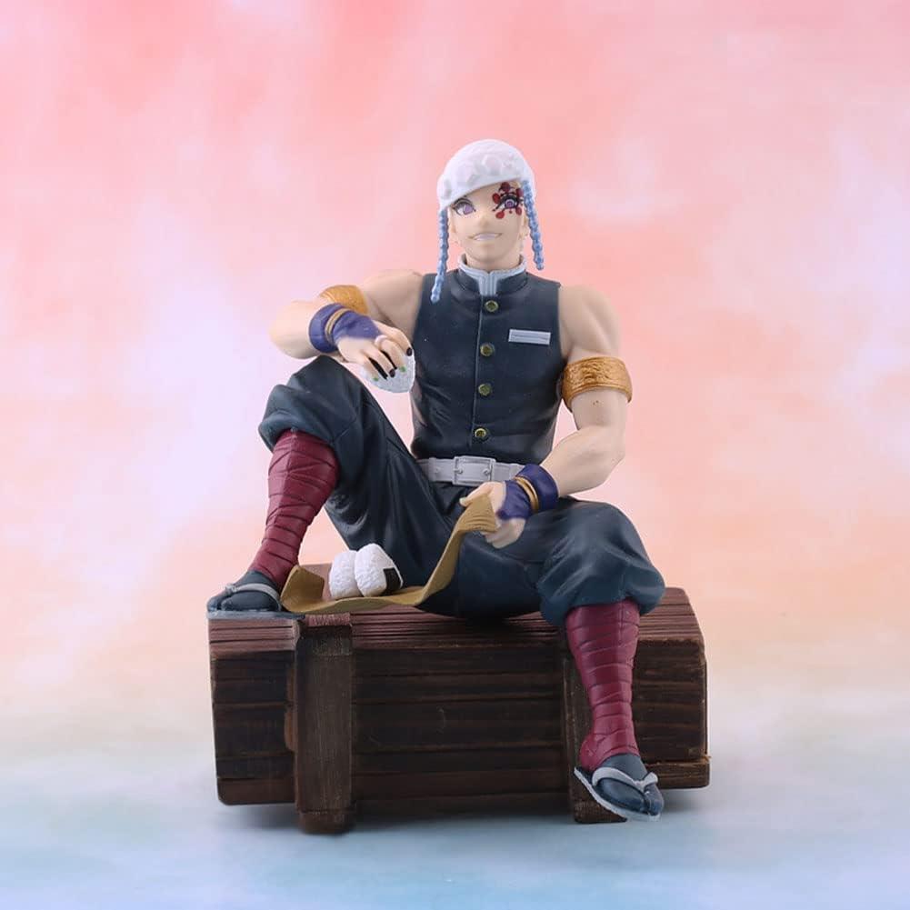 Anime Demon Slayer Tengen Uzui 17 cm Oturan Karakter Figür Oyuncak Biblo 