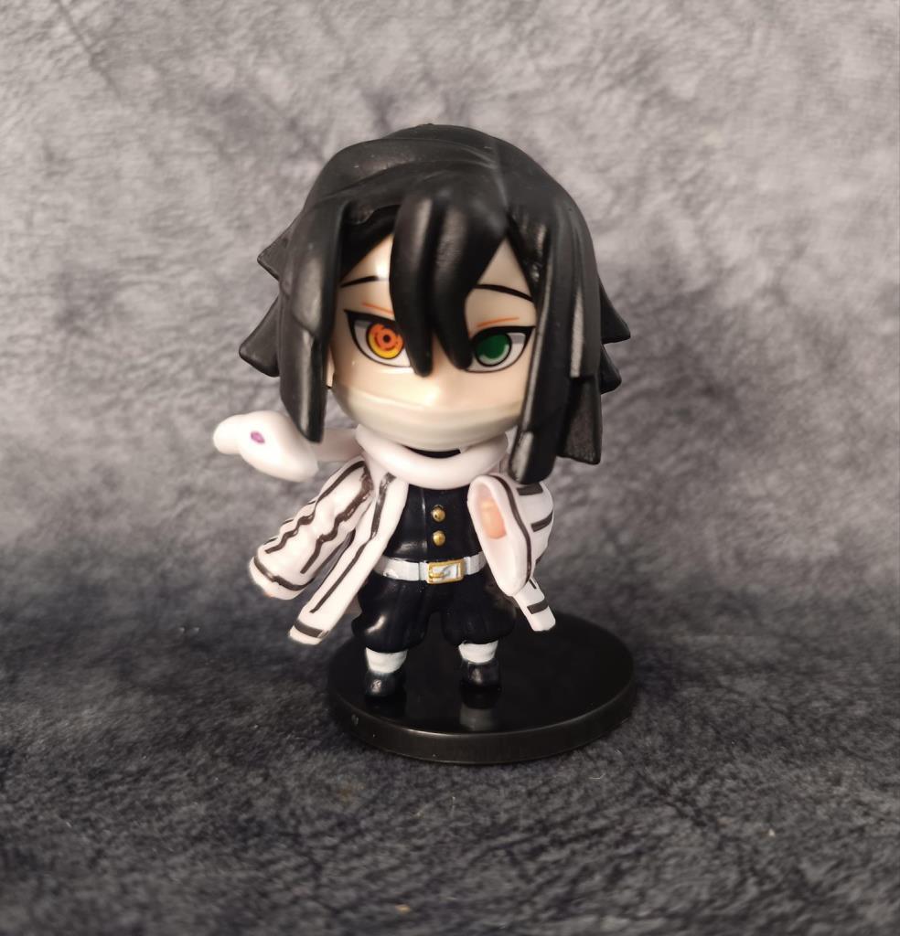 Anime Figür Demon Slayer Obanai Iguro 7 cm Karakter Figür Oyuncak Biblo 