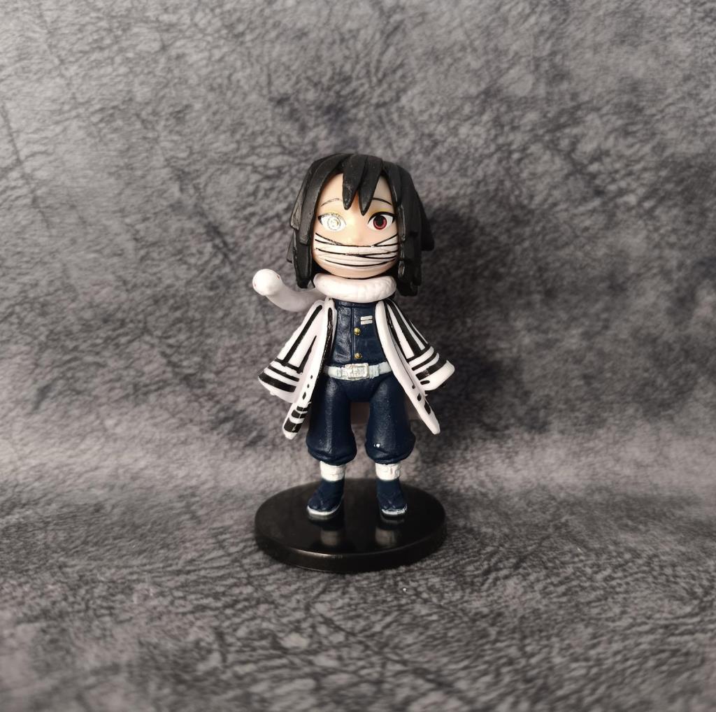 Anime Figür Demon Slayer Obanai Iguro 9 cm Karakter Figür Oyuncak Biblo 