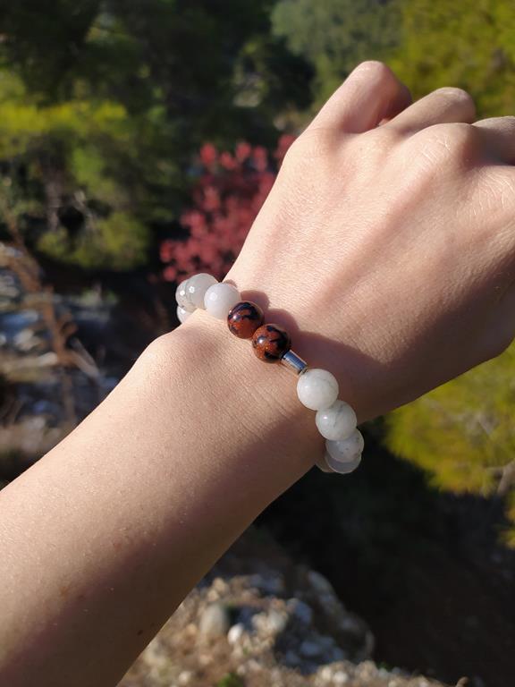 Bileklik Doğal Taş Çakra Elastik Aşk Sevgili Bileklik Unisex Yoga Enerji Bilezik 