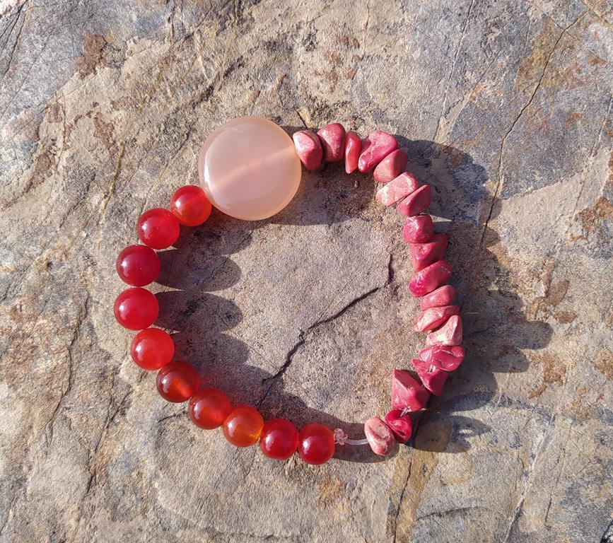 Bileklik Doğal Taş Çakra Elastik Sevgili Çift Bilekliği Unisex Bilezik 13962