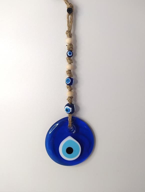 Cam Nazar Kötü Göz Kovucu Hand Made Ağaç Duvar Dekorasyonu Hasır Nazarlık Duvar Ağaç Ev Süsü