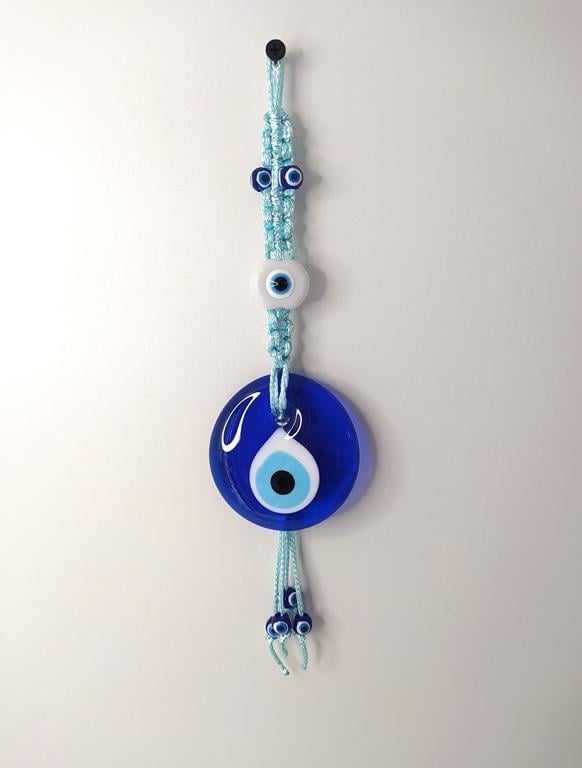 Cam Nazar Kötü Göz Kovucu Hand Made Ağaç Duvar Dekorasyonu Makrome Nazarlık Duvar Ağaç Ev Süsü