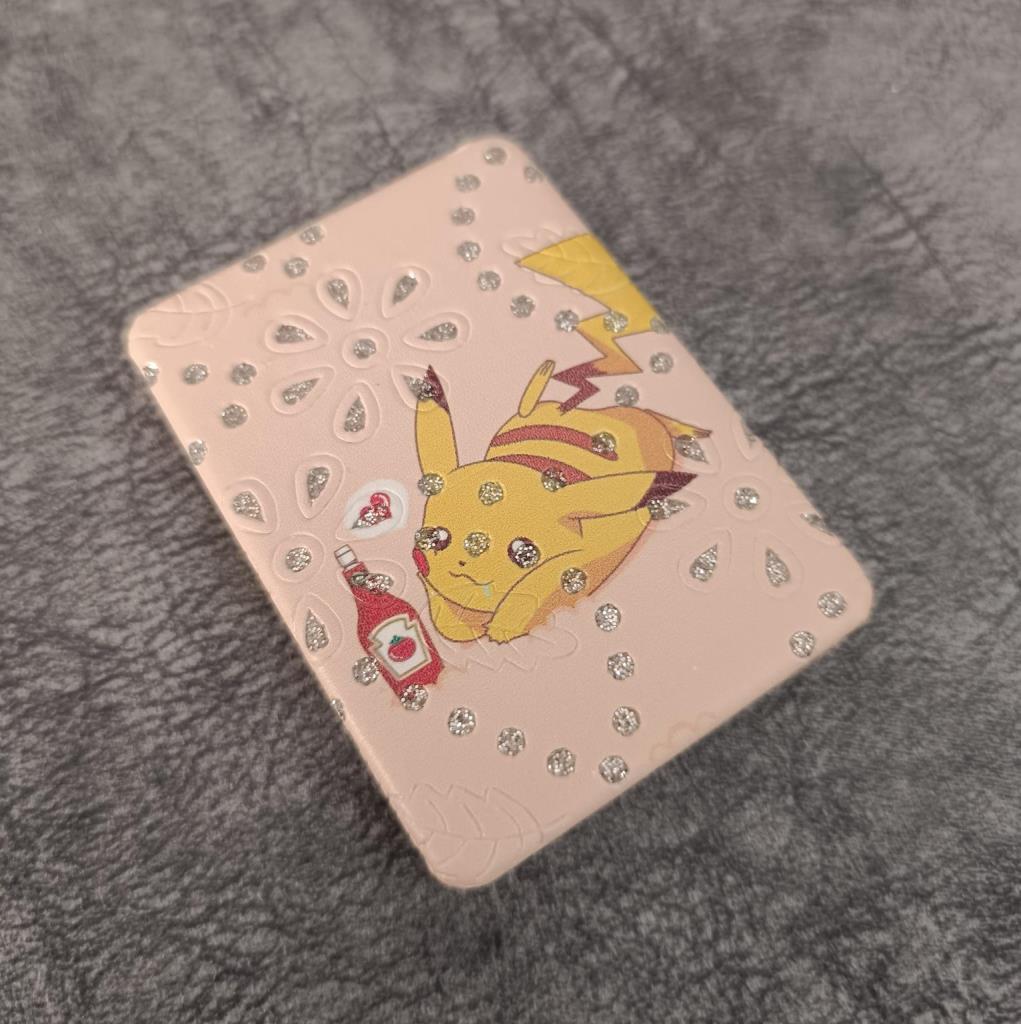 Cep Ayna Pokemeon Pikachua Makyaj Çanta Seyahat Taşınabilir Ayna Kozmetik Büyüteç Kompakt   