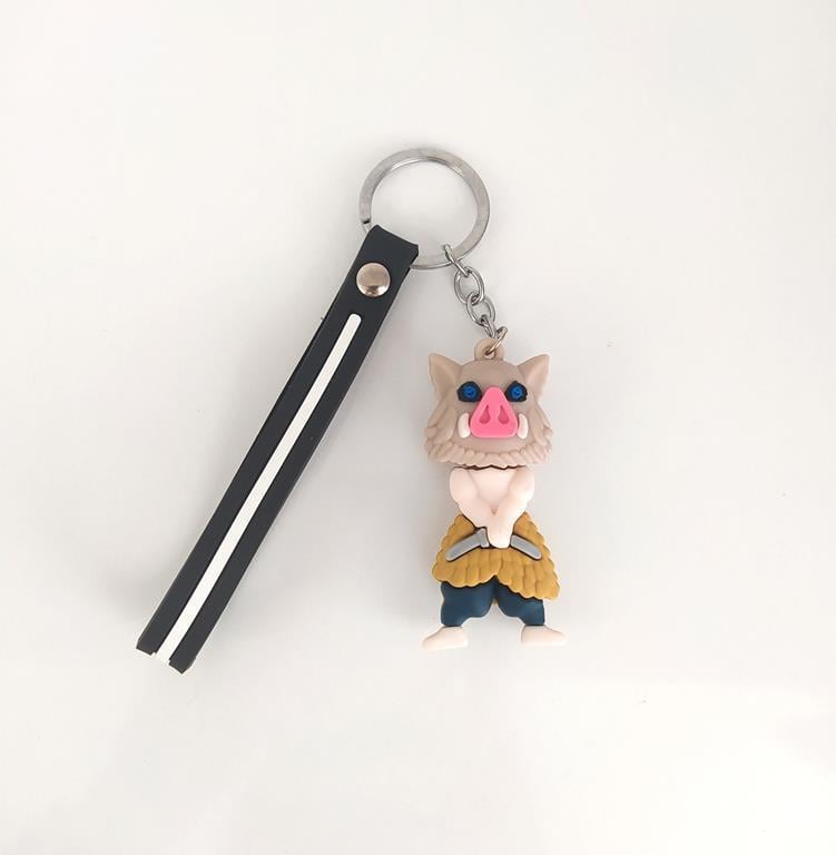 Demon Slayer Kimetsu No Yaiba Figür Silikon Anahtarlık Çanta Süsü Oyuncak