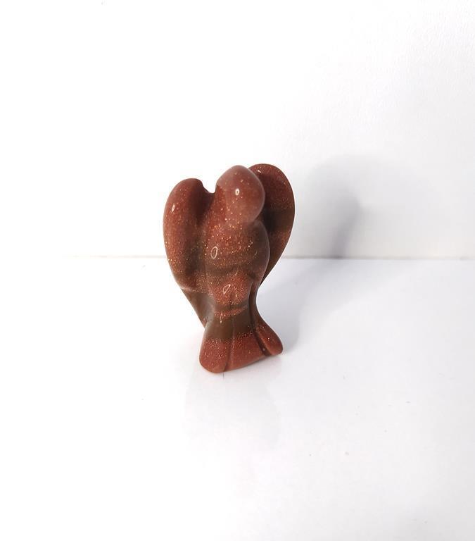 Doğal Taş 3.5 Cm Mini Melek Heykel Doğal Taş Oyma Cep Koruyucu Şifa Taşı Şanslı  