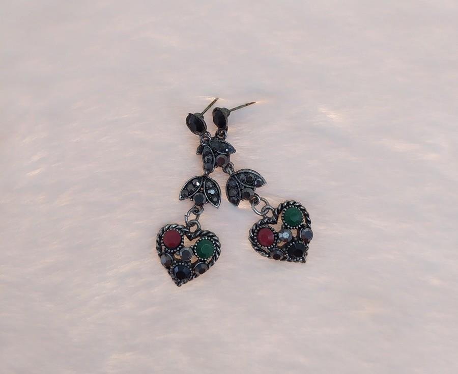 Hdmarketim Vintage Hürrem Sultan Otantik Sallantılı Küpe Taşlı