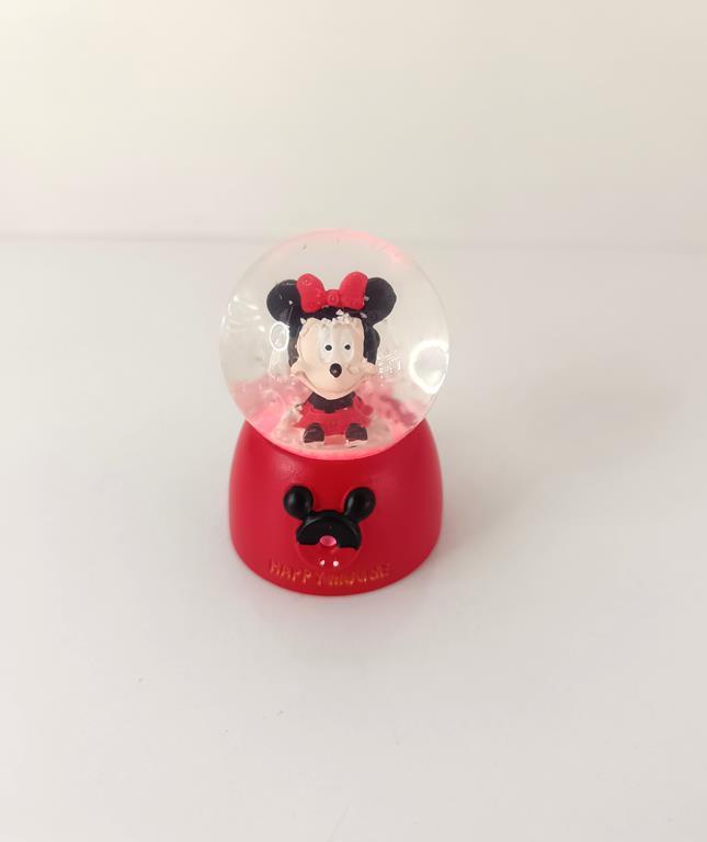 Kar Küresi Mini Mouse Işıklı Kar Küresi Ev Ofis Dekor Biblo Obje    