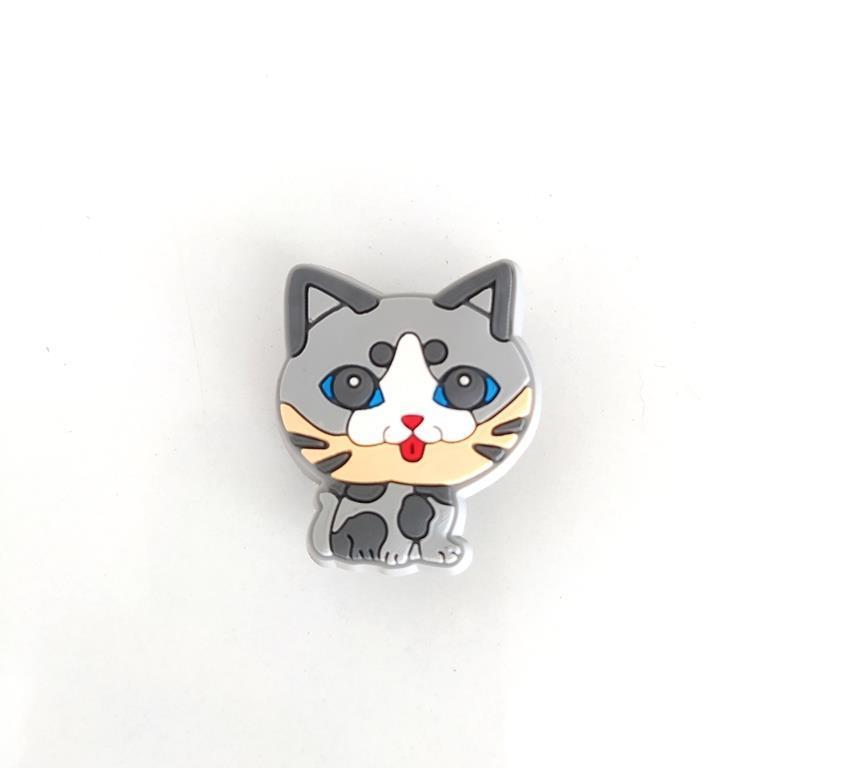 Kedi Fiğür Terlik Ayakkabı Süsü 1 Adet Silikon Kız Erkek Aksesuar Hediye  