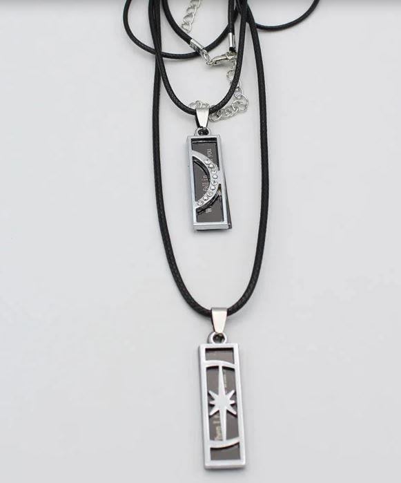 Kolye Gerdanlık 2 adet Sevgili Aşk When I Fall in Love With You Kadın genç kız takı aksesuar hediye 